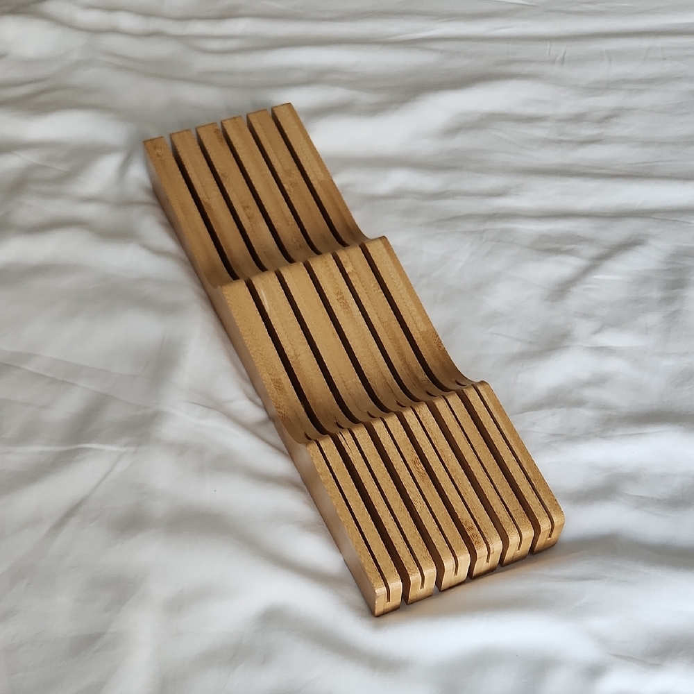 Bamboo Knife Drawer Organizer